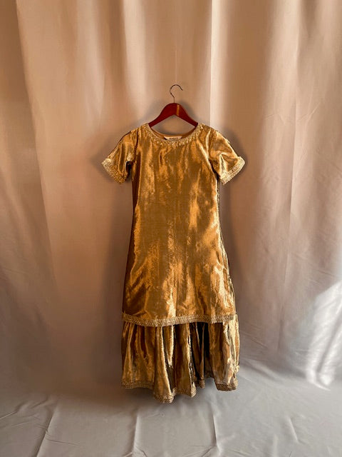 Golden Sharara Set